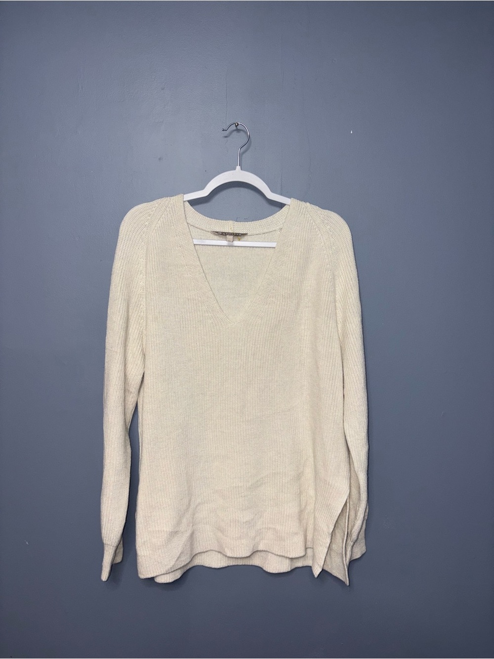 Athleta | Cream Knit Merino Wool Sweater | Size Medium